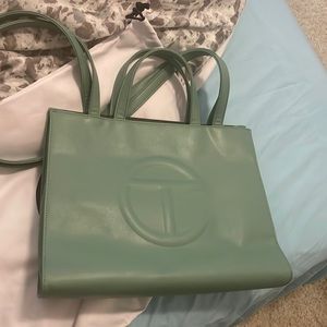 Telfar bag in Sage green